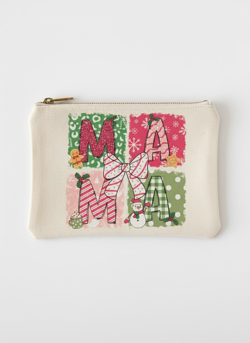 Christmas mama pouch