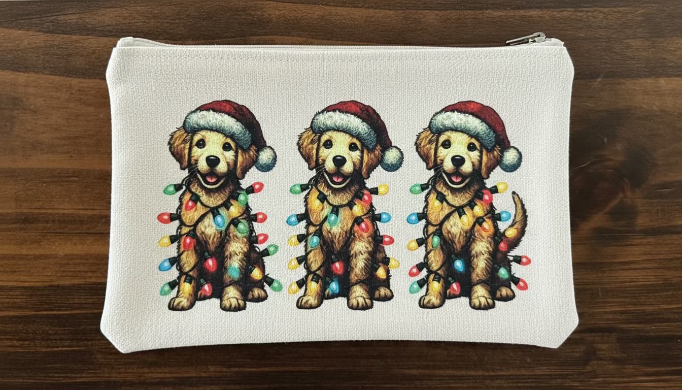 Christmas dog pouch