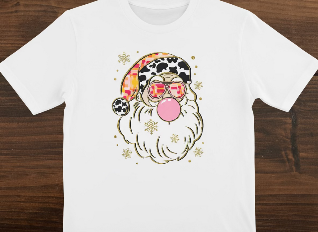 Santa blowing bubbles