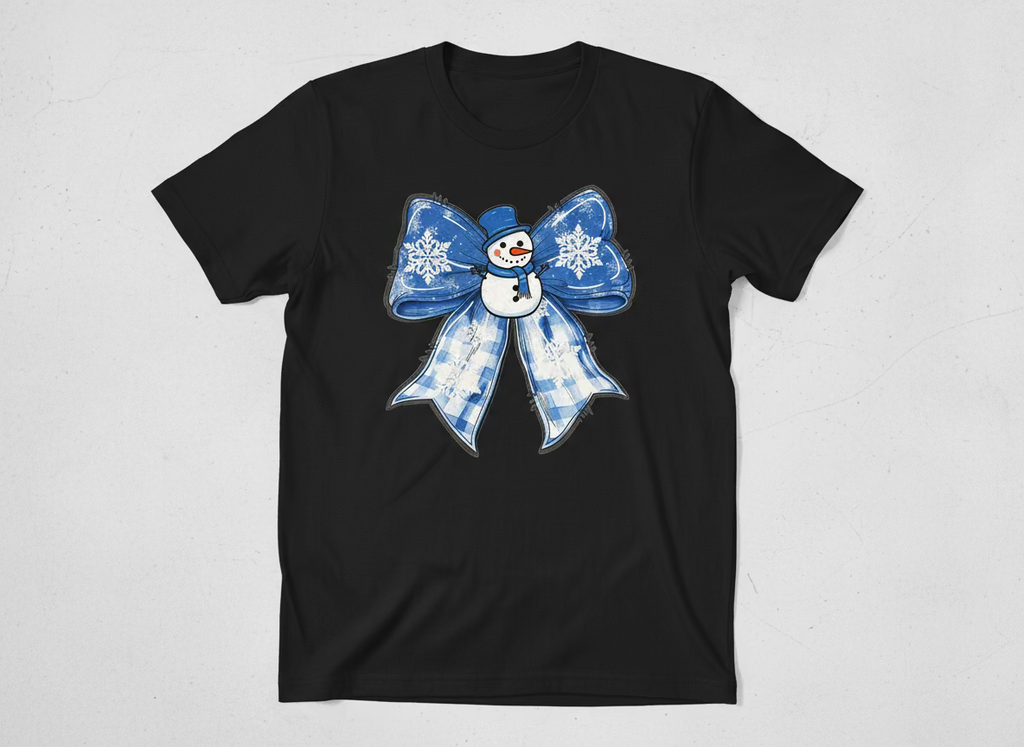 Snowman on a bow