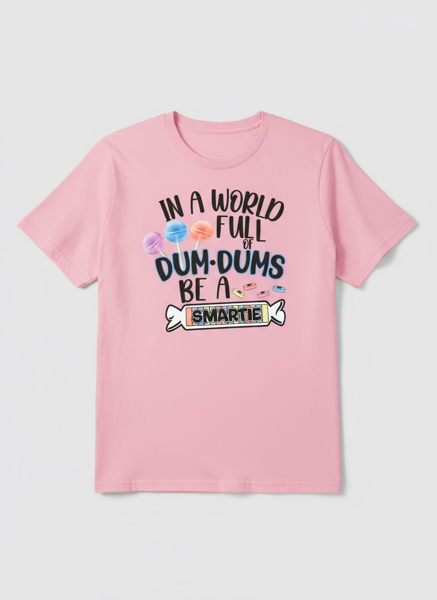 in a world full of dum dum be a smartie