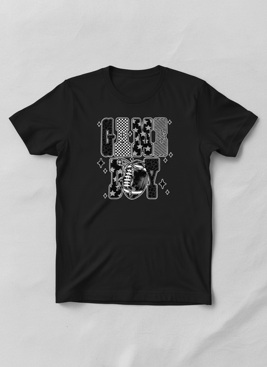 Game day stars and checkered