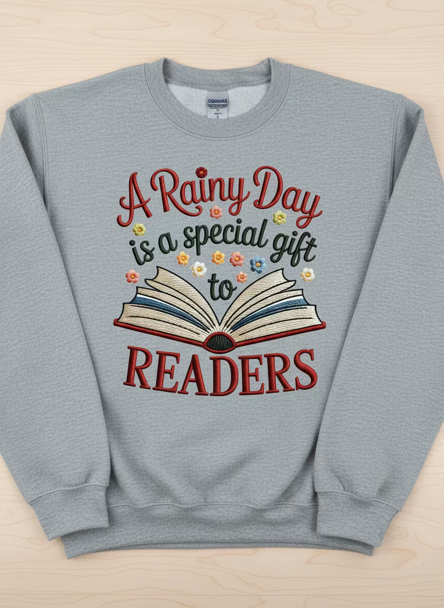 A rainy day is a special gift to readers